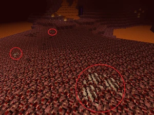 nether-kvartsimalmia generoituneena.