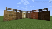 Different types of fences as well as planks and doors