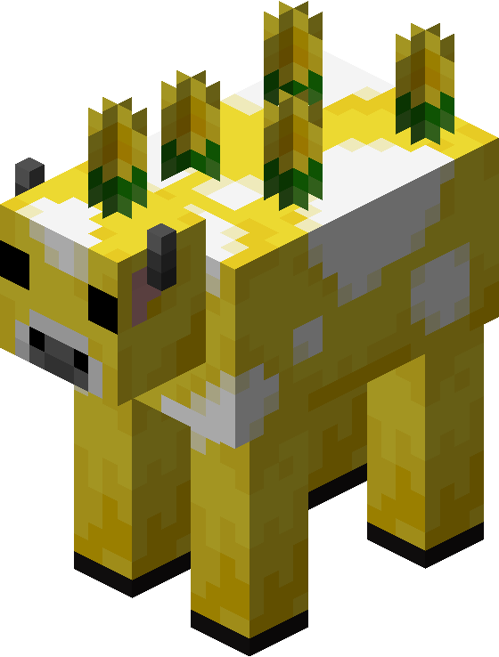 Minecraft yellow cow,moobloom minecraft wiki fandom