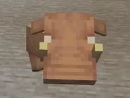 Hoglin piglet shown on Minecraft's twitter.