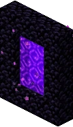 An animated nether portal.