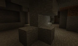 Luolassa oleva "pylväs".