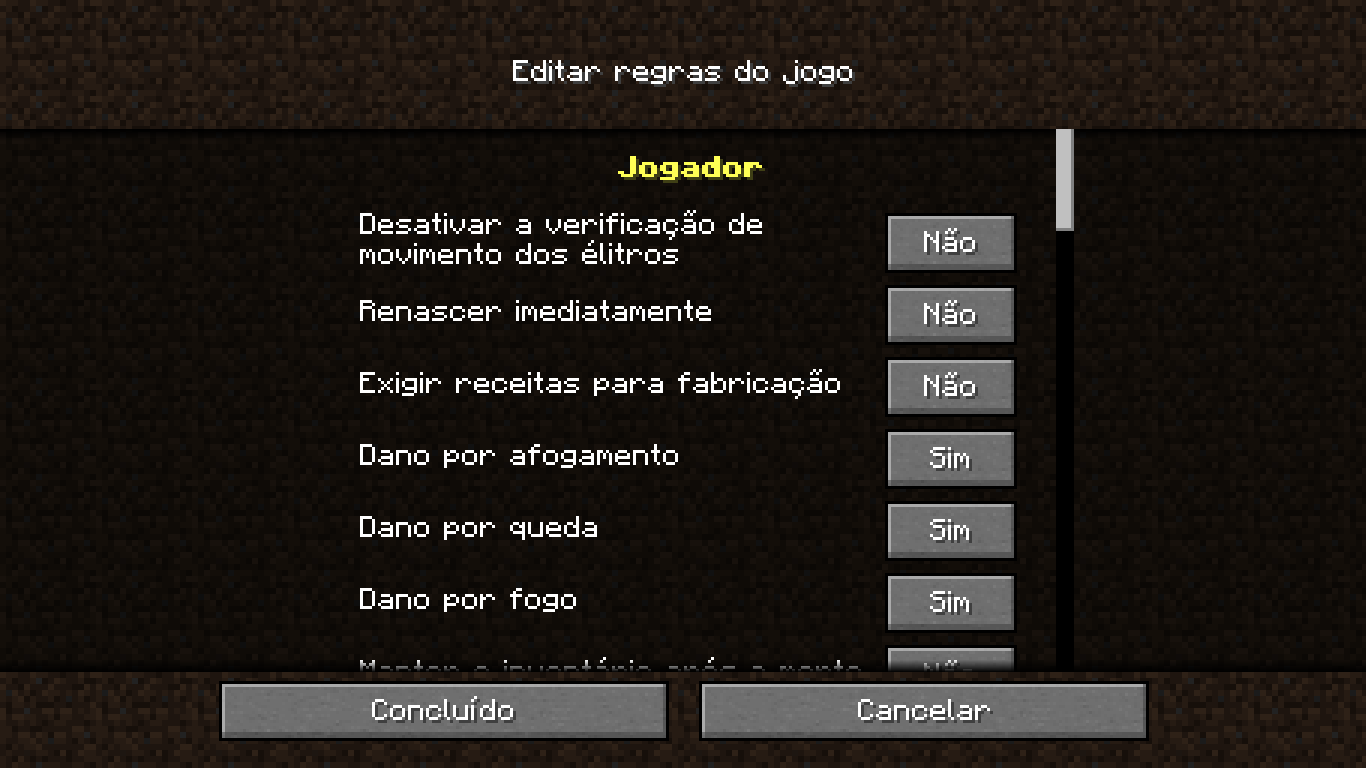 Explicação dos modos de jogo do Minecraft