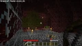 Plantando árvore no O Nether usando terra.