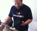 Notch unboxing his new hat