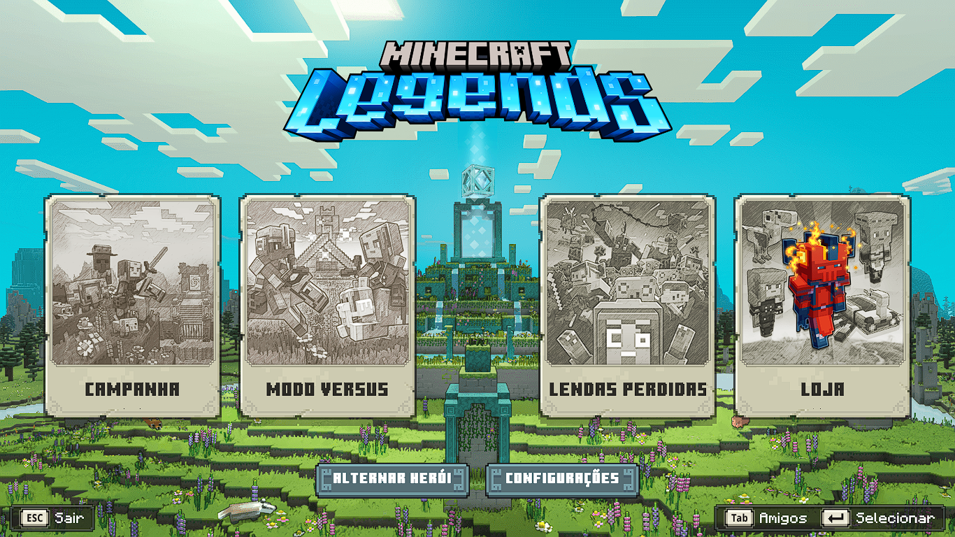 2 de abril de 2019, Brasil. Logotipo Minecraft no dispositivo