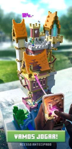 Abertura do Minecraft Earth.