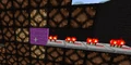 Demonstrando como um bloco sólido alimenta lâmpadas de redstone.