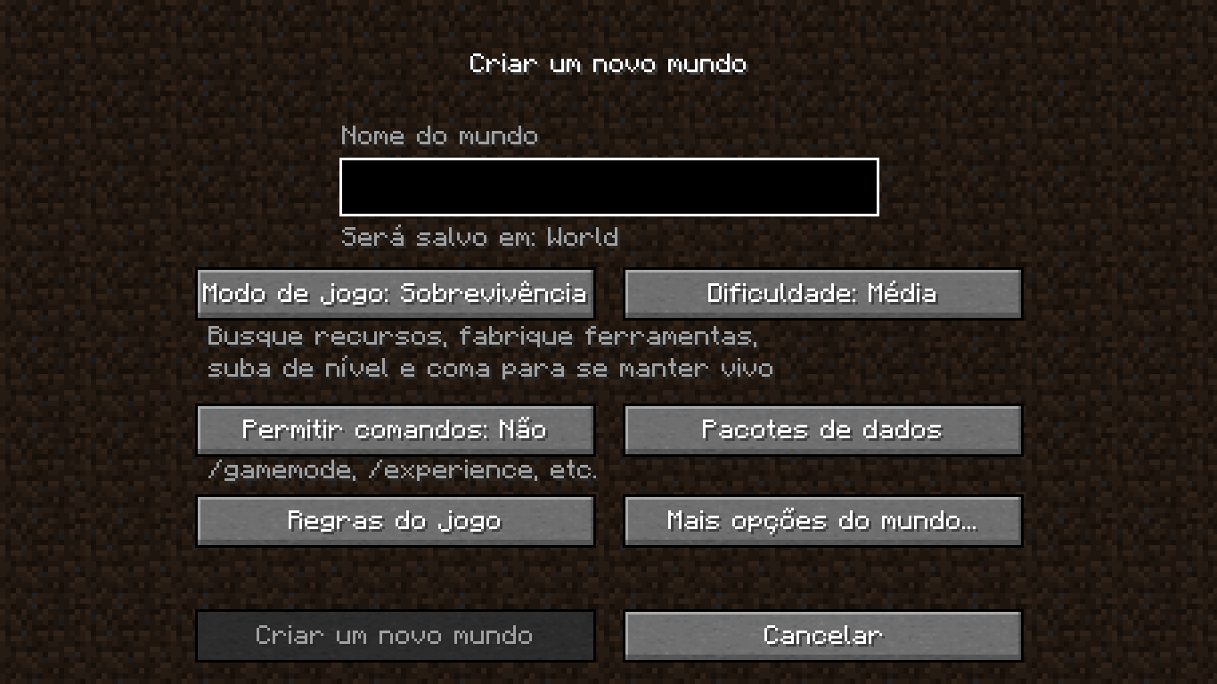 Exclua e crie mundos em nova atualização para Minecraft Pocket