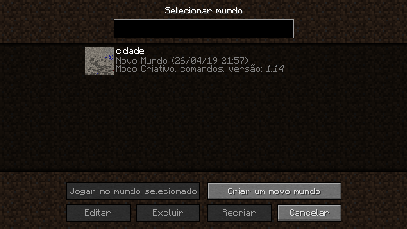 Tutoriais/Tela de Menu - Minecraft Wiki