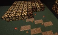 Um chão de lâmpadas de redstone.