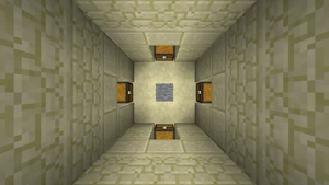 A sala do tesouro dentro da câmara inferior ou fossa escondida do templo.