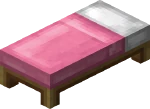 Růžová postel