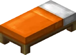 Oranžová postel