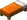 Oranžová postel