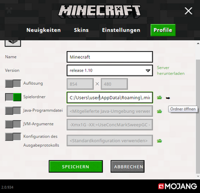 Minecraft launcher neu profil.png