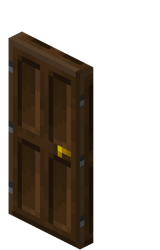 Schwarzeichenholztür