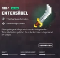 Ein Entersäbel auf Stufe 108 in Minecraft Dungeons.