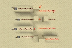 Redstone-Fackel Weitergabe Hebel