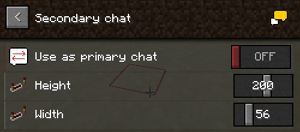 LabyMod sekundäre Chateinstellungen