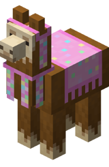 Lama mit rosa Deko