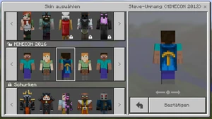Namensliste der Minecraft Skins