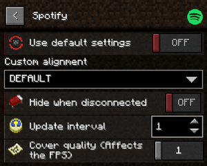 LabyMod Spotify Einstellungen