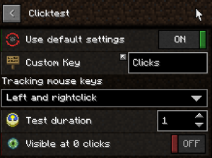 LabyMod Klicktest Einstellungen