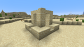 Natürlich vorkommender Sandstein als Teil eines Wüstenbrunnens