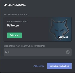LabyMod Discord RPC - Spieleinladung