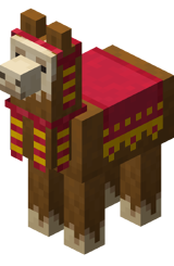 Lama mit roter Deko