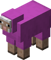 Magenta Schaf (gefärbt)