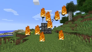 Feuerkugel Geschossen