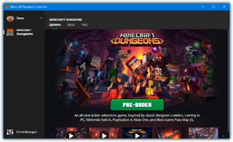 Minecraft-dungeons-launcher-spielen