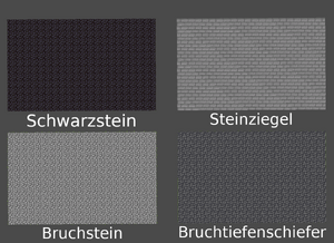 Straßentypen aus Kopfsteinpflaster