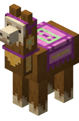 Lama mit magenta Deko