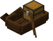 Schwarzeichenholztruhenboot