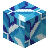 Hellblaue glasierte Keramik