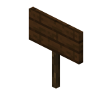 Schwarzeichenholzschild