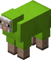 Hellgrünes Schaf (gefärbt)