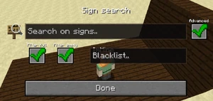 LabyMod Schildersuche GUI