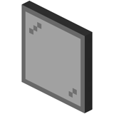 Schwarze Glasscheibe