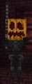 Ein Witherskelett an Halloween