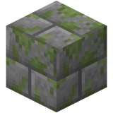 Bemooste Steinziegel