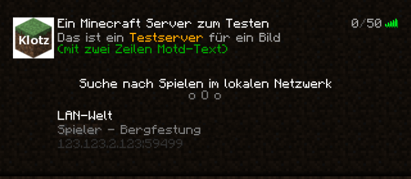 Menu Mehrspieler Das Offizielle Minecraft Wiki