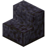 Polierte Schwarzsteintreppe