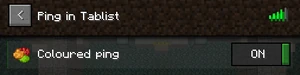 LabyMod Ping in Tablist Einstellungen