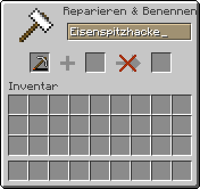 Unerlaubte Reparatur: Der Bearbeitungspfeil ist durchgestrichen