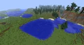 In Beta 1.8 wurden in Ebenen kleine Ozeanbiome generiert, die als Seen dienten
