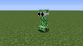 Ein Creeper mit Brille